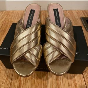 Gold Steve Madden sandals